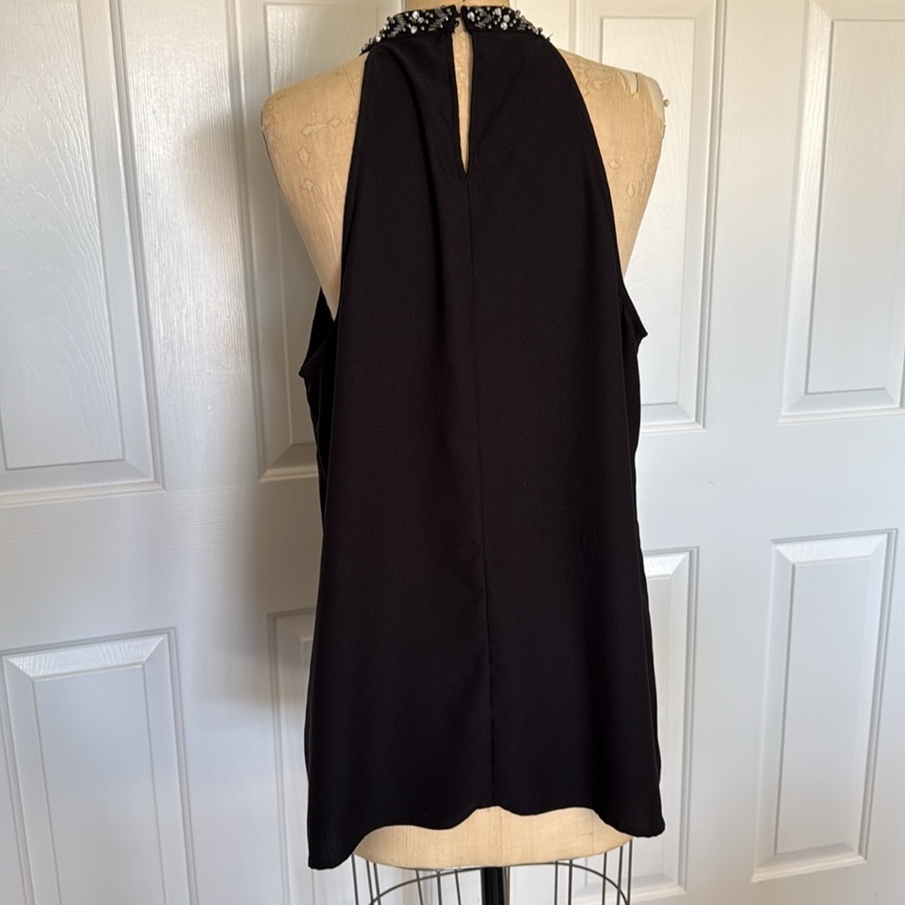 WD.NY BEADED NECK HALTER TUNIC. SIZE. XL - Picture 3 of 8